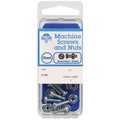 Hillman 966755 10-24 x 3 in. Zinc Plated Machine Combo Screws with Nut- pack of 10 5103726